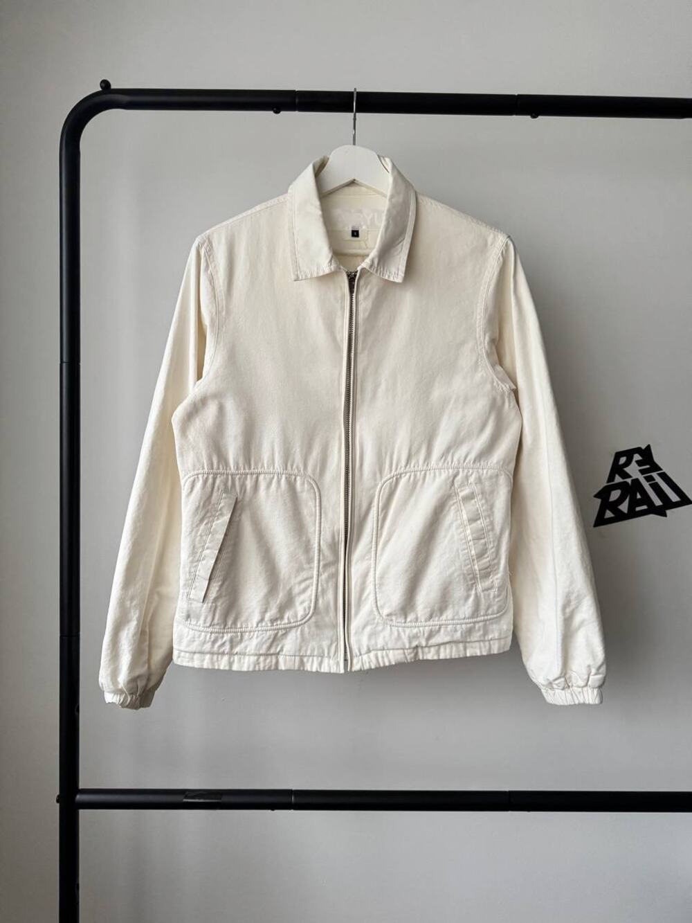 Ganryu Comme des Garcons Beige Cotton Zip Jacket